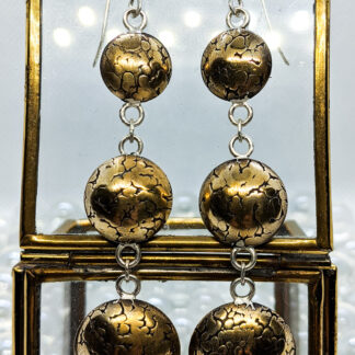 Texture dome earring