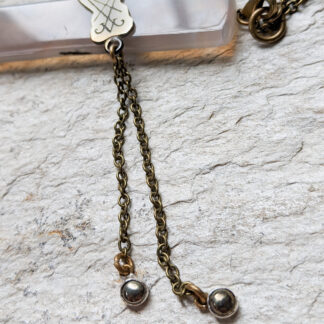 Pyrite Sigil Lariat necklace