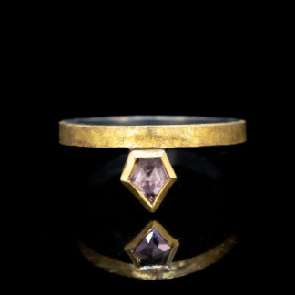 22kt Spinel and Sterling Ring Size 4.5