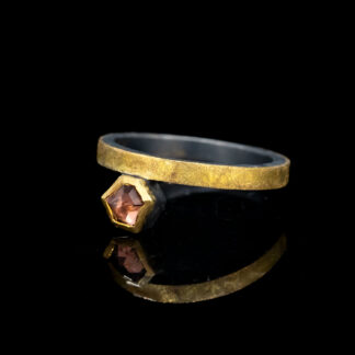 22kt Spinel and Sterling Ring Size 5.5