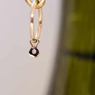 Diamond Dot Yellow Gold