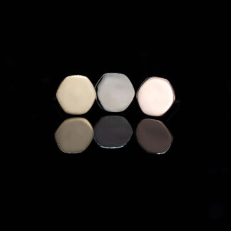 Soft Hexagon 14kt Gold Threadless End