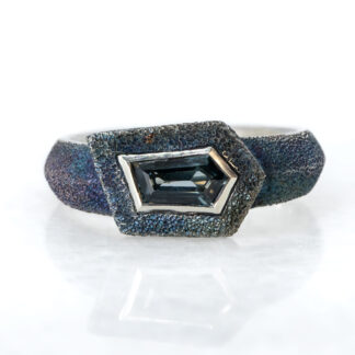Grey Spinel and Sterling Silver Ring Size 5