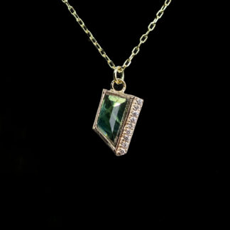 Sapphire Edge Pendant