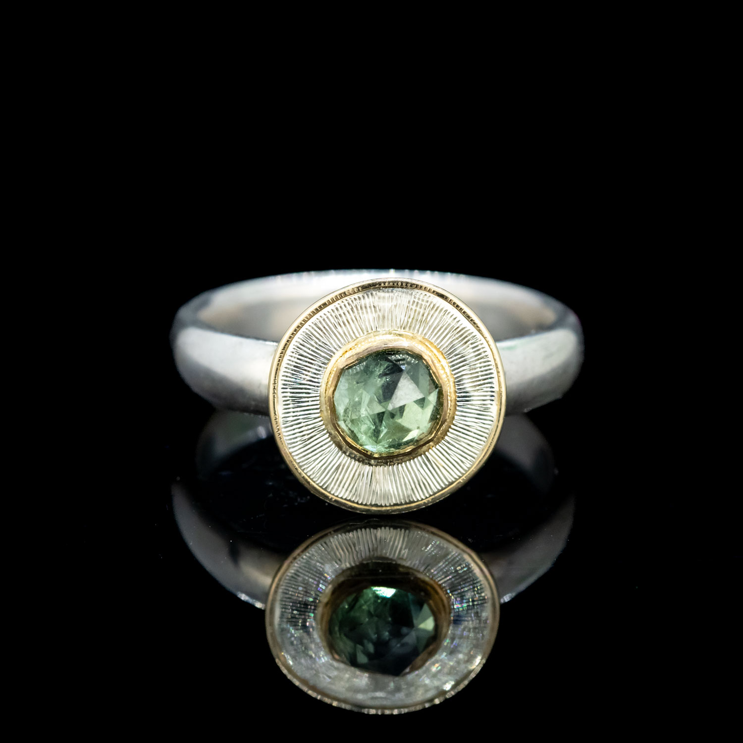 Sterling Silver Madagascar Cuts Ring SZ 6