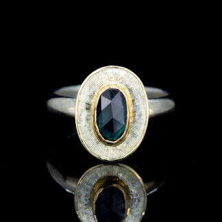 Sterling Silver Madagascar Cuts Ring SZ 7