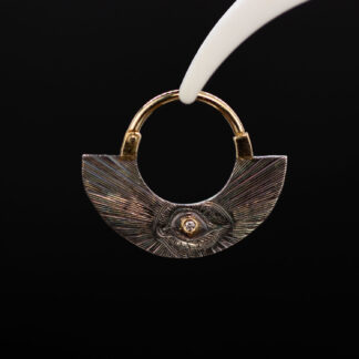 Golden Eye Hinge Ring