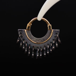 Dark Fringe Hinge Ring