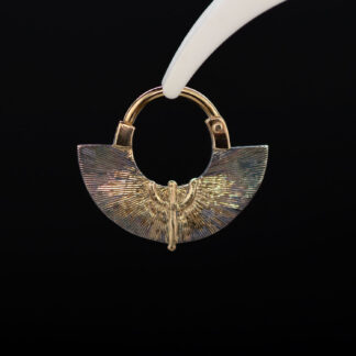 Trident Tiger Stripe Hinge Ring