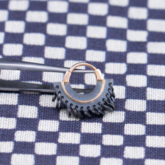 Dark Fringe Hinge Ring