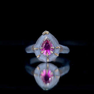 Lab Ruby Sterling Ring