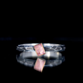 Sapphire Black and Gold Stacker Ring