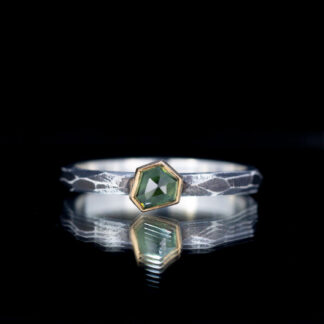 Sapphire Black and Gold Stacker Ring