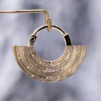 The Solar Systerm Engraved 14kt Yellow Gold Hinge Ring