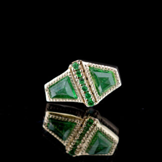 Mirror Tsavorite Threaded End