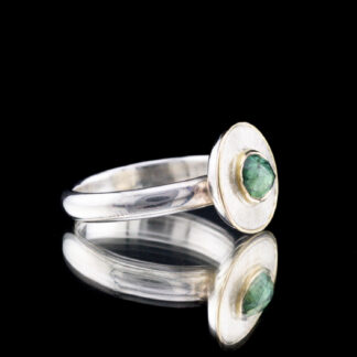 Sterling Silver Madagascar Cuts Ring SZ 7.5
