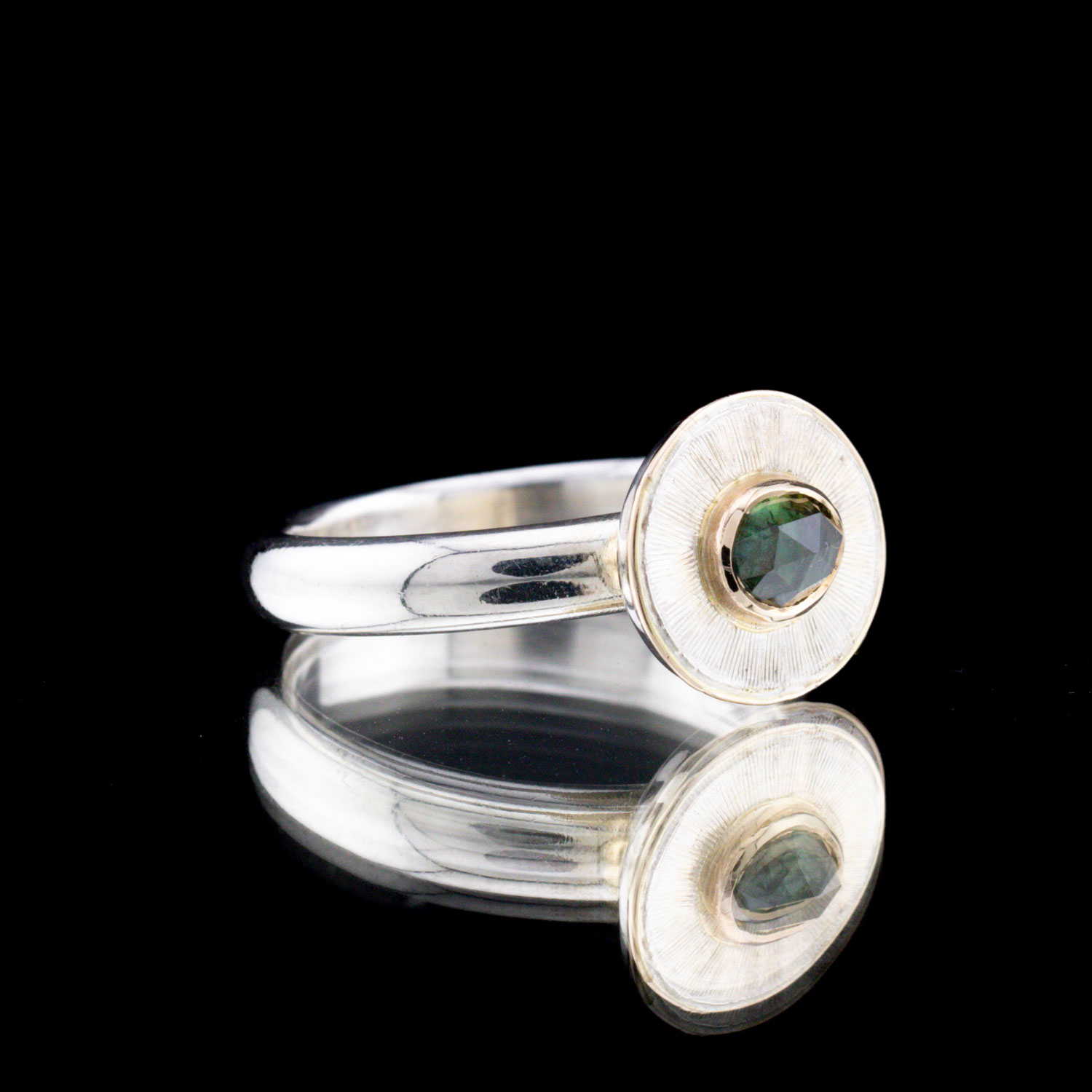 Sterling Silver Madagascar Cuts Ring SZ 6.5 - Image 4