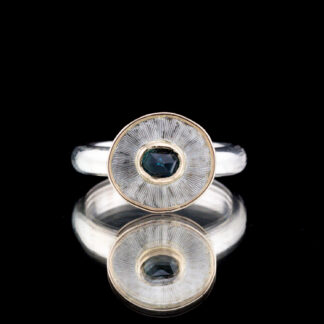 Sterling Silver Madagascar Cuts Ring SZ 6.5
