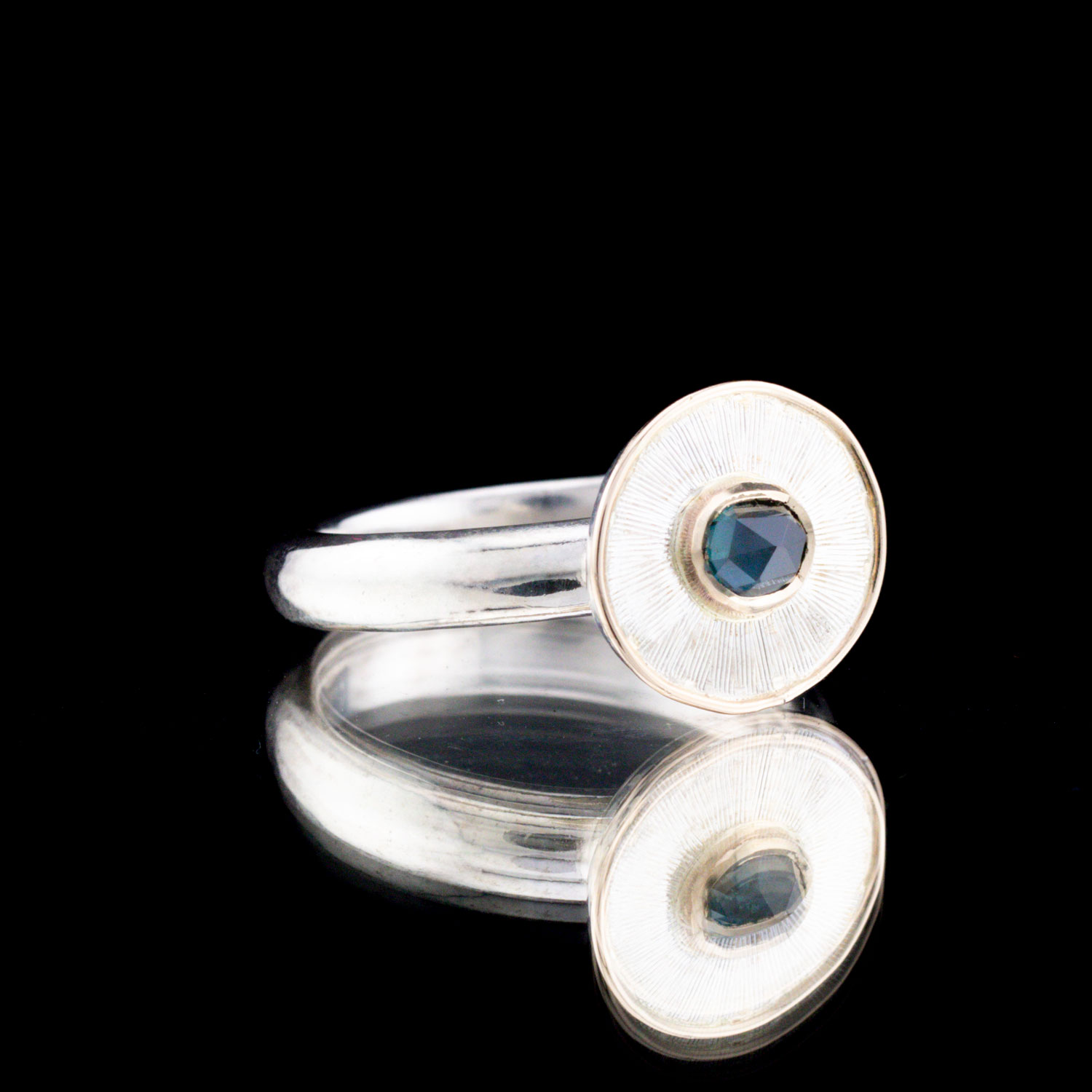 Sterling Silver Madagascar Cuts Ring SZ 6.5 - Image 2
