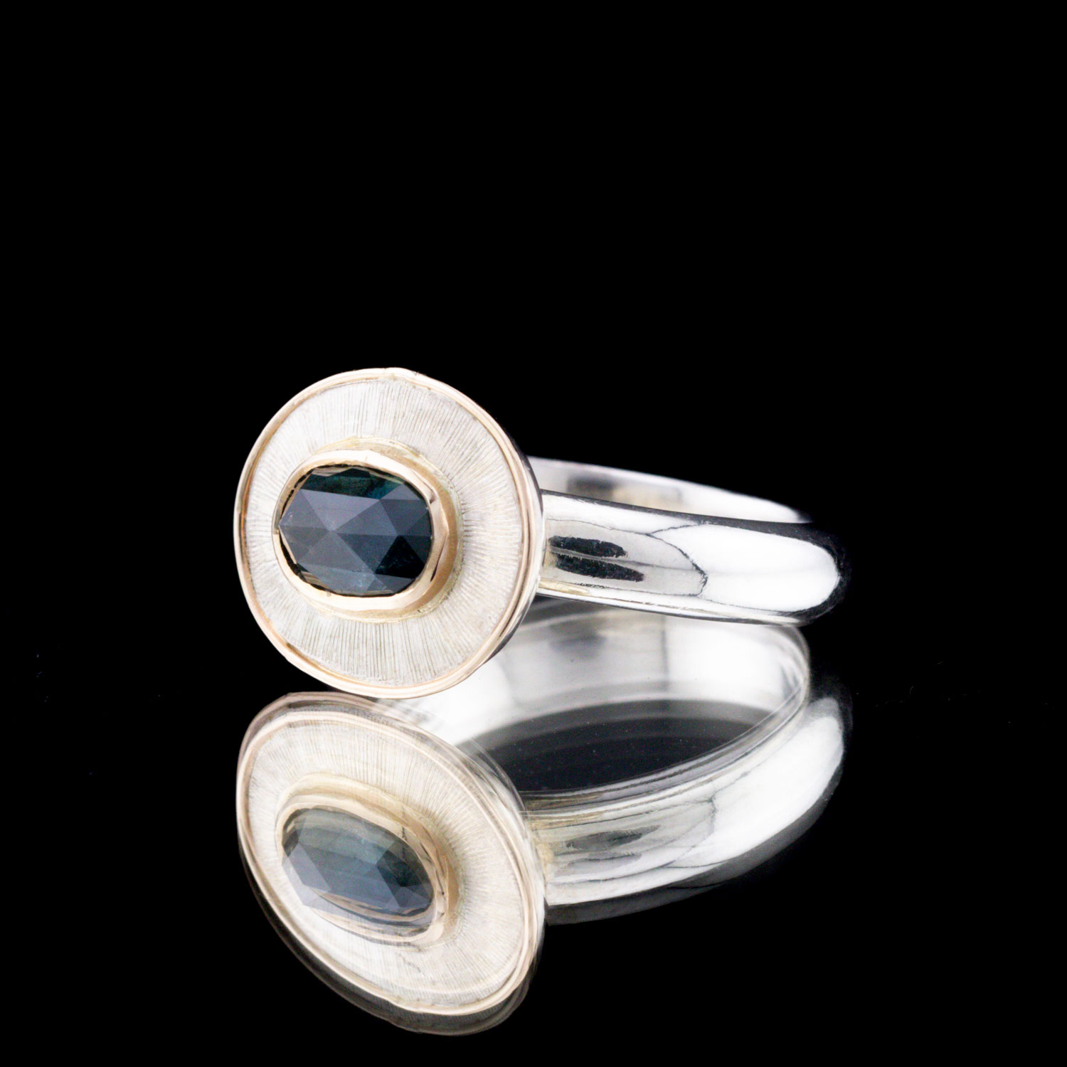 Sterling Silver Madagascar Cuts Ring SZ 7 - Image 3