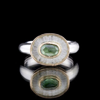 Sterling Silver Madagascar Cuts Ring SZ 4.5