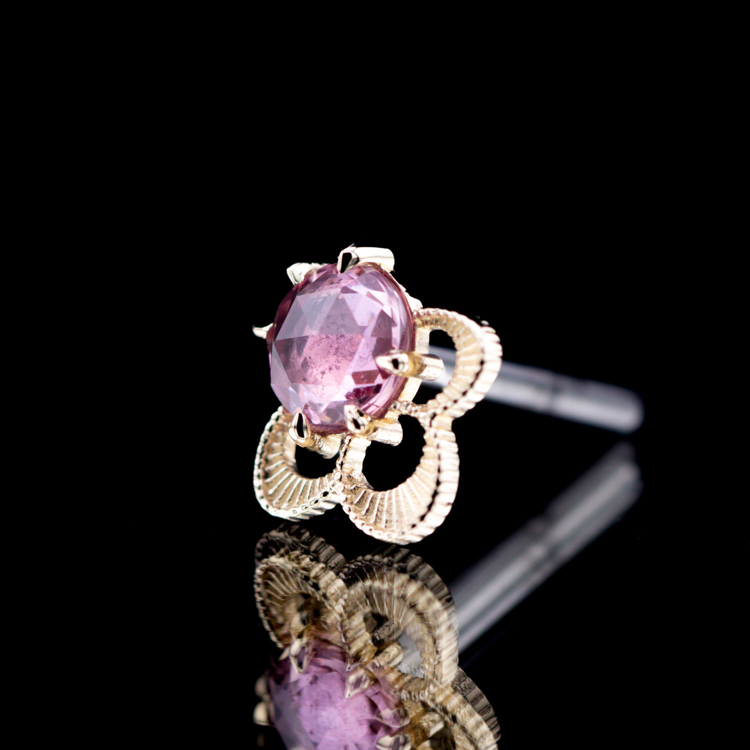 The Pink Violet Yellow Gold Threaded End - Image 2
