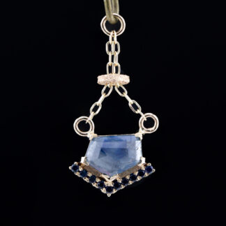 Fancy Sapphire 14kt Yellow Gold Charm