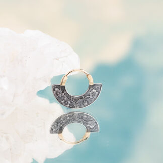 Two-Way Floral Mixed Metals Hinge Ring